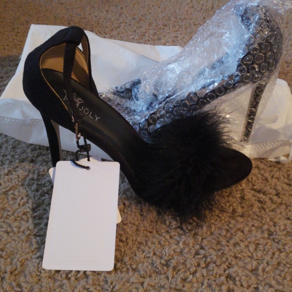 Fur Heel sandal